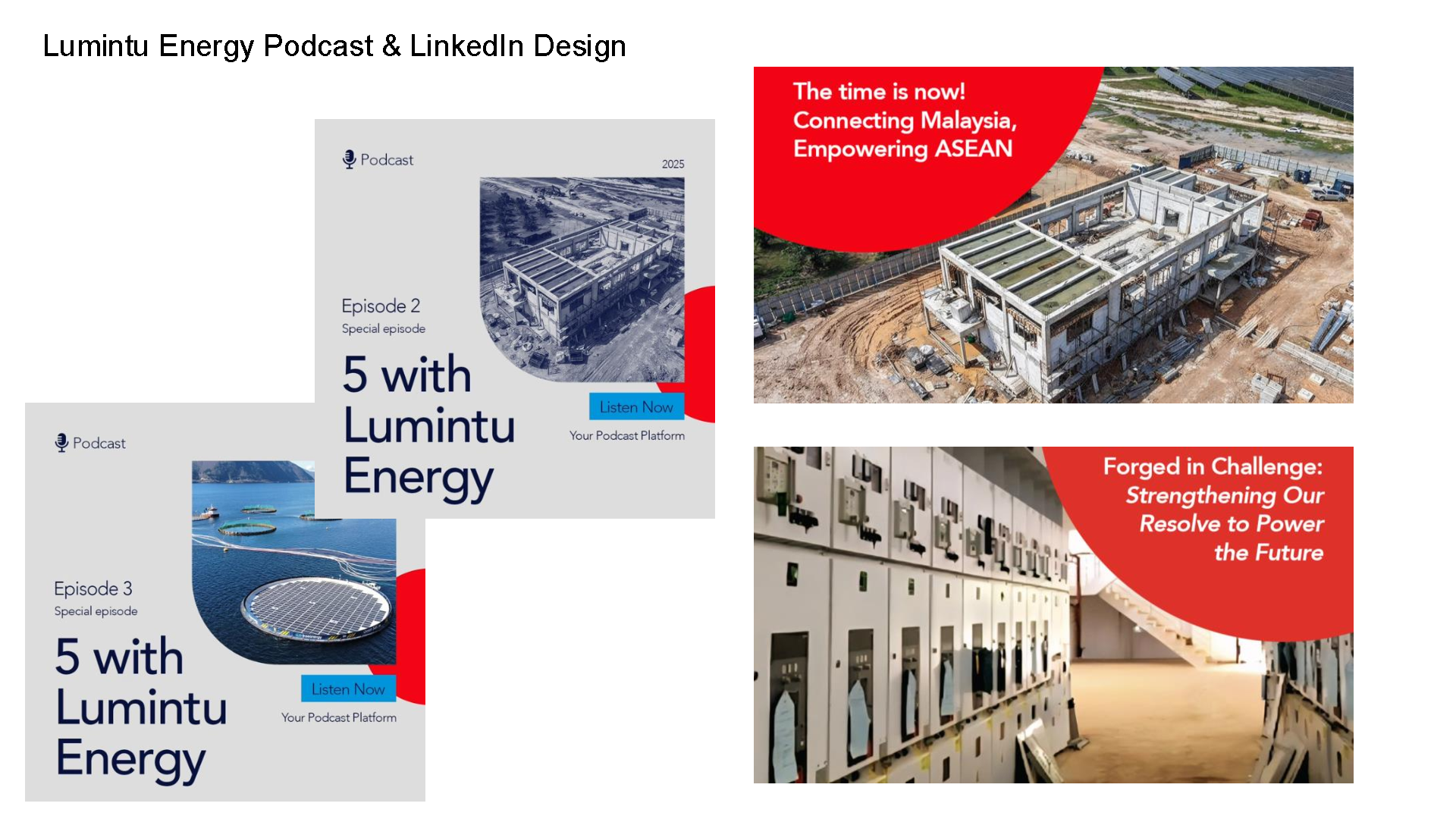 Lumintu Energy podcast and LinkedIn campaign design