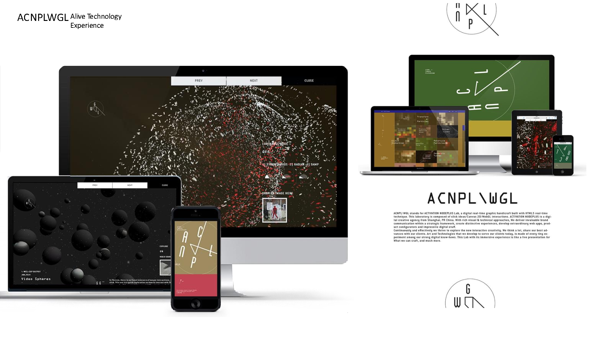 WebGL interactive technology experience